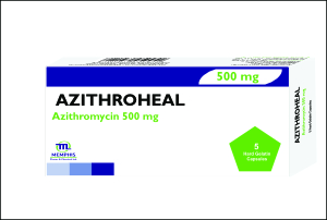 Azithroheal 500 Mg 6 Cap